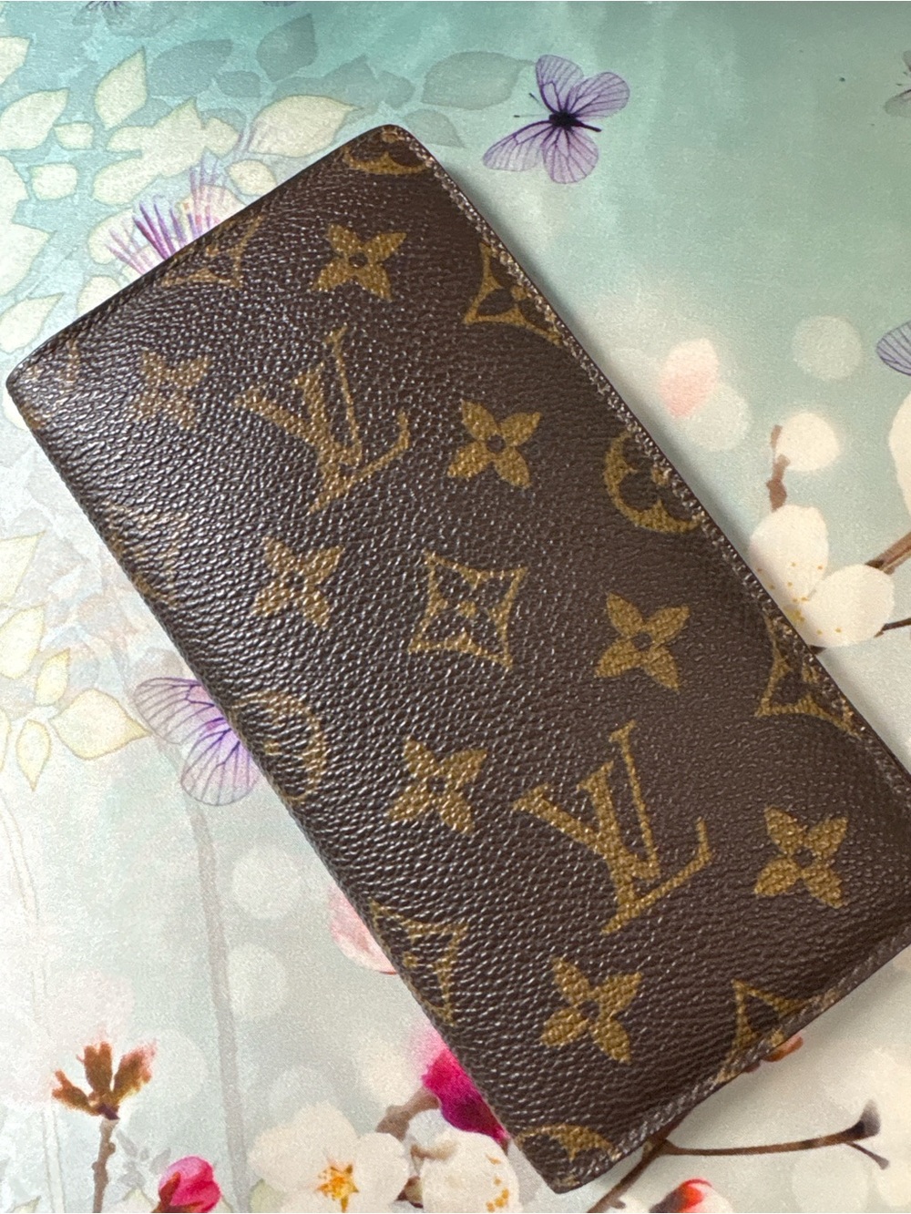 Authentic Louis Vuitton Monogram Long Wallet Vintage Brown